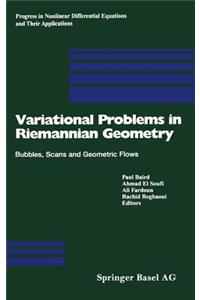 Variational Problems in Riemannian Geometry