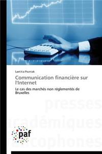 Communication Financière Sur l'Internet
