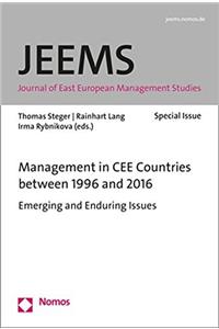 Management in Cee Countries Between 1996 and 2016