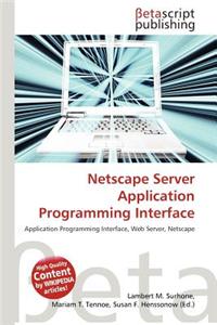 Netscape Server Application Programming Interface