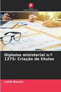 Diploma ministerial n.° 1275