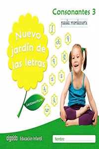 Nuevo jardin de las letras. Consonantes 3. Pauta.: Lectoescritura Pauta