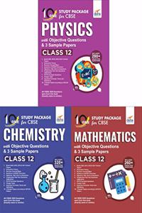 Combo 10 in One Study Package for CBSE Physics, Chemistry & Mathematics Class 12 with Objective Questions & 9 Sample Papers 4th Edition