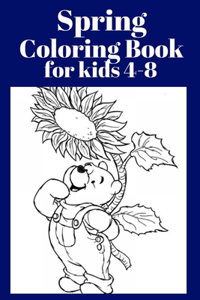 Spring Coloring Book for kids 4-8