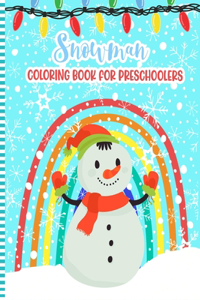 Snowman Coloring Book for Preschoolers