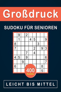 Großdruck Sudoku für Senioren Leicht bis Mittel