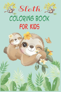 Sloth Coloring Book For Kids