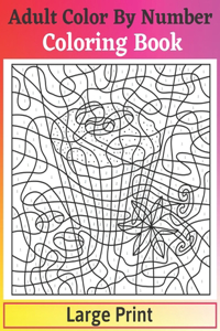 Adult Color By Number Coloring Book Large Print