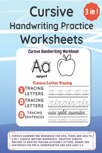 Cursive Handwriting Practice Worksheets