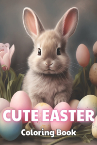 Cute Easter Coloring Book for Kids
