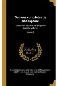 Oeuvres complètes de Shakspeare