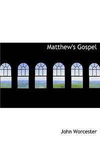 Matthew's Gospel