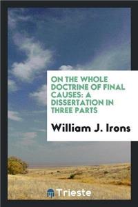 On the Whole Doctrine of Final Causes
