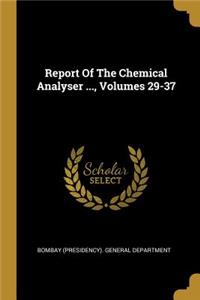 Report Of The Chemical Analyser ..., Volumes 29-37