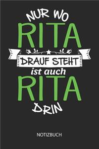 Nur wo Rita drauf steht - Notizbuch