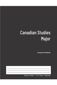 Canadian Studies Major Composition Notebook