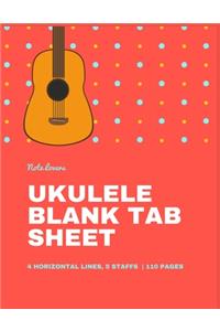 Ukulele Blank Tab Sheet