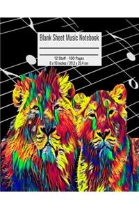 Blank Sheet Music Notebook