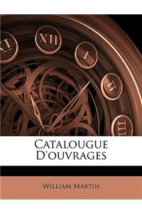 Catalougue d'Ouvrages