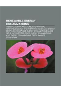 Renewable Energy Organizations