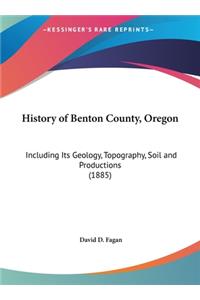 History of Benton County, Oregon