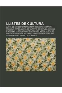 Llistes de Cultura
