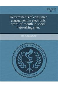 Determinants of Consumer Engagement in Electronic Word-Of-Mouth in Social Networking Sites