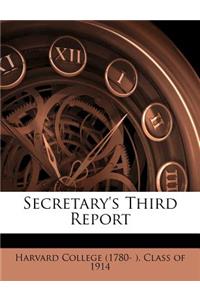 Secretary's Third Report