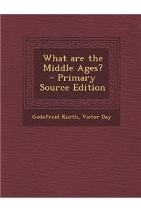 What Are the Middle Ages? - Primary Source Edition