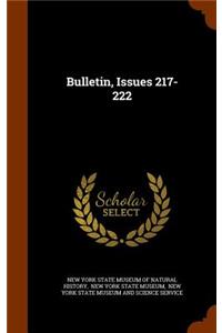 Bulletin, Issues 217-222