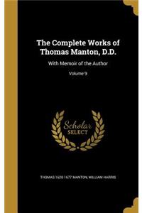 The Complete Works of Thomas Manton, D.D.
