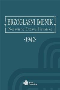 Brzoglasni Imenik Nezavisne Drzave Hrvatske 1942