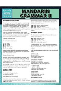 Mandarin Grammar II (Speedy Language Study Guides)