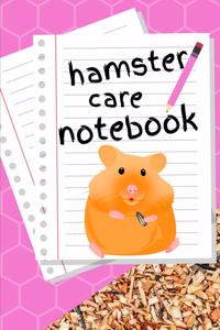 Hamster Care Notebook
