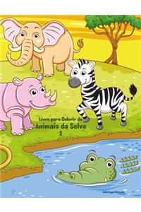Livro para Colorir de Animais da Selva 2