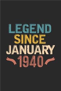Legend Since January 1940