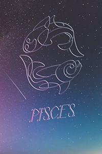 Daily Planner Pisces Zodiac Sign - 52 Weeks