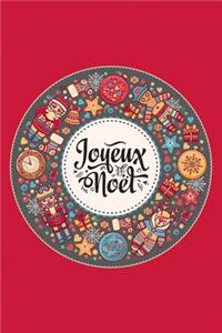 Joyeux Noel Merry X'Mas Sloth Notebook