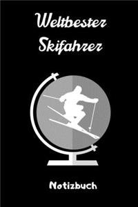 Weltbester Skifahrer Notizbuch: A5 Notizbuch KARIERT Skifahren Buch - Geschenk für Skifahrer - Ski Fahren - Skifahren - Ski-Fans - Geschenkidee - Wintersport - Schönes Buch - Journ