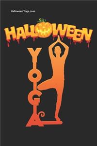 Halloween Yoga pose