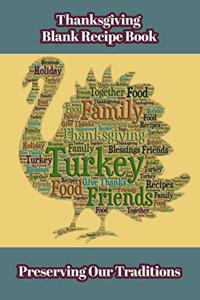 Thanksgiving Blank Recipe Book