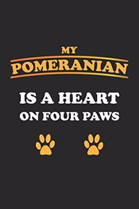 My Pomeranian is a heart on four paws