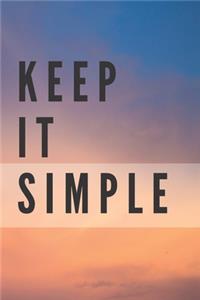 Keep It Simple Notebook