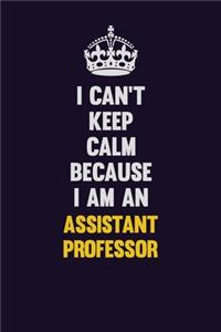 I can't Keep Calm Because I Am An Assistant Professor