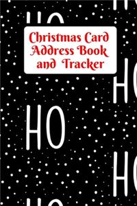 Christmas Card Address Book and Tracker