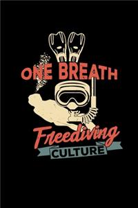 One breath Freediving culture
