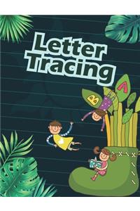 Letter Tracing Practice. Letter Tracing Book for Kids. Kindergarten Workbook. Beginner to Tracing ABC Letters A-Z. Alphabet Handwriting Practice Workbook for Kids