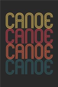 Vintage Canoe Notebook - Retro Canoe Lover Journal - Canoe Lover Gift - Kayak Diary