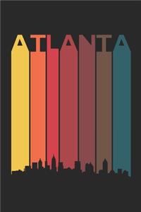 Atlanta Skyline Notebook - Atlanta Gift - Vintage Atlanta Pride Journal - Skyline Diary for Friends And Family From Atlanta