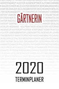 Gärtnerin - 2020 Terminplaner